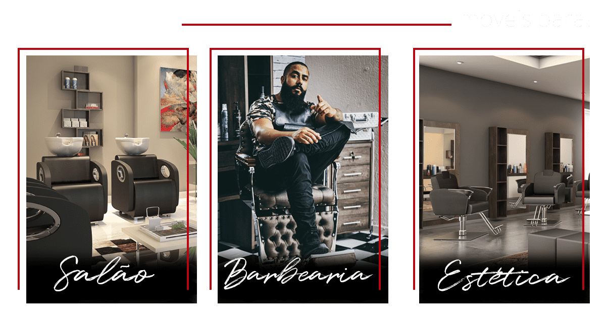 MÓVEIS PARA BARBEARIA E ESTÉTICA